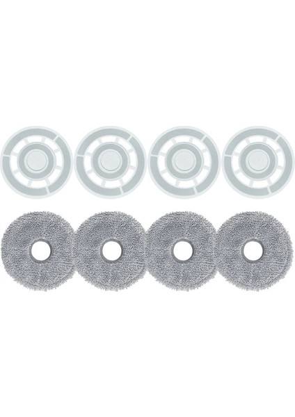 Roborock Q Revo / P10 / A7400RR Mop Pad Yedek Parçaları Robot Süpürge Yedek Parçaları 4 Set (Yurt Dışından)
