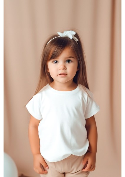 %100 Pamuk Kız Çocuk Regular Kısa Kollu T-Shirt