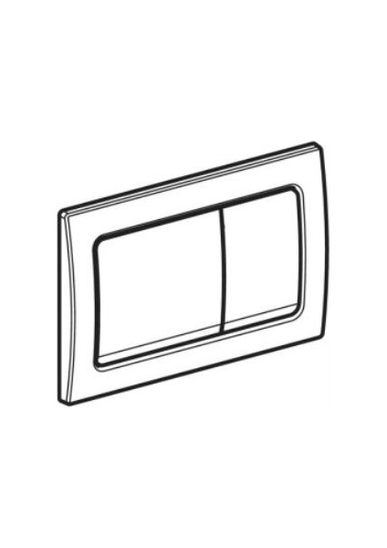 Geberit ALPHA30 115.055.QA.1 Kumanda Paneli, Çift Basmalı, Bronz Mat