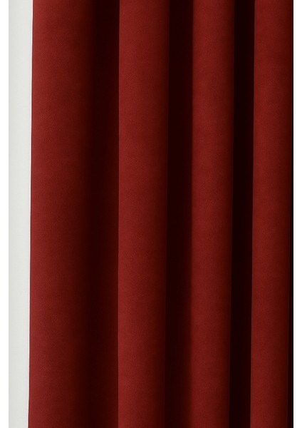 Barcelona Kadife Dokulu Fon Perde Bordo (Pilesiz) modelleri