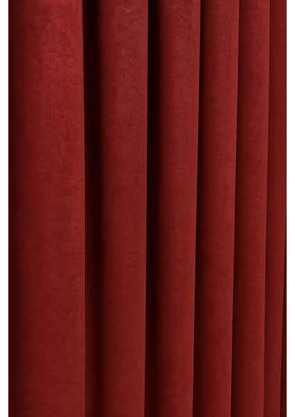 Barcelona Kadife Dokulu Fon Perde Bordo (Pilesiz) fırsatları