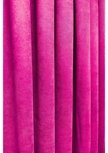 Barcelona Kadife Dokulu Fon Perde Fuşya (Pilesiz) modelleri