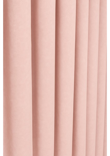 Barcelona Kadife Dokulu Fon Perde Pudra (Pilesiz) fırsatları