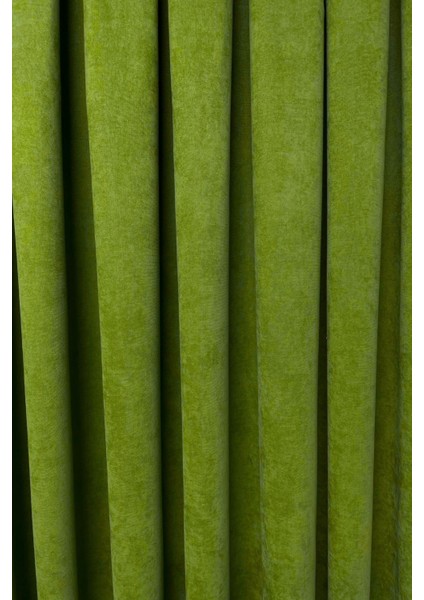 Barcelona Kadife Dokulu Fon Perde Yaprak Yeşili (Pilesiz) fırsatları