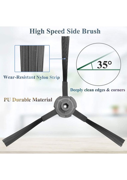 Ilıfe V3 V5 V5S V3S A6 A4 A4S V50 V55 X5 Elektrikli Süpürge Yedek Parçaları Sarf Malzemeleri (1 Çift) (Yurt Dışından) fiyatları