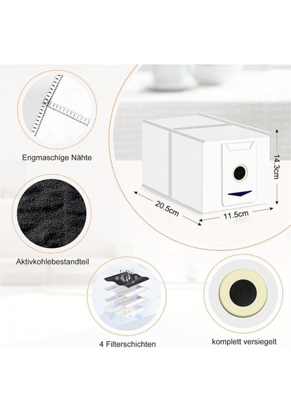 Ecovacs Deebot T30 Omni / T30 Pro Omni Robot Süpürge Yedek Parçaları Için Aksesuar Seti Mendiller ve Toz Torbaları (Yurt Dışından)