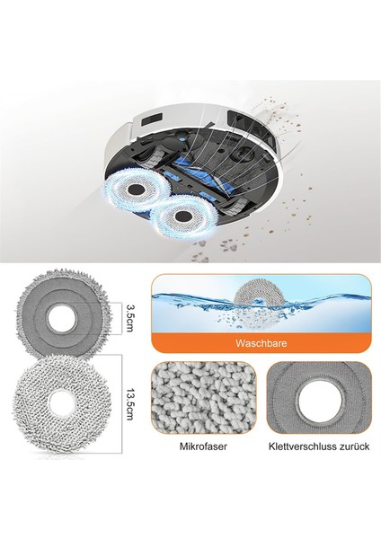 Ecovacs Deebot T30 Omni / T30 Pro Omni Robot Süpürge Yedek Parçaları Için Aksesuar Seti Mendiller ve Toz Torbaları (Yurt Dışından)
