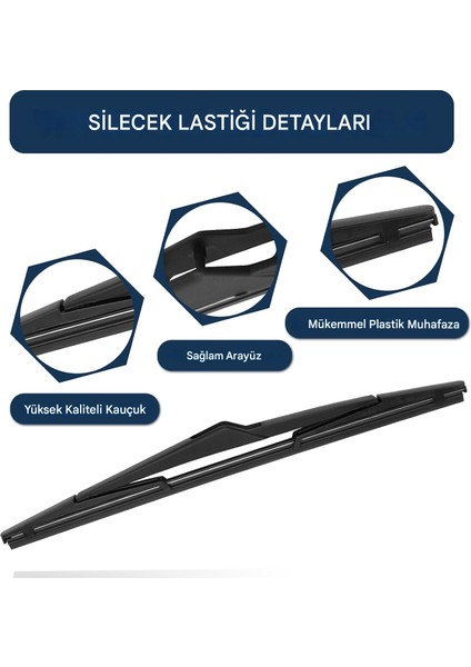 Ford Fiesta Arka Cam Silecek Takımı (Kol+Süpürge) 2008-2017 indirimleri