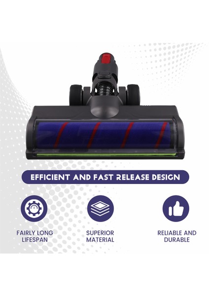 Dyson V7/V8/V10/V11/V15 Için LED Yeşil Toz Işıklı Yumuşak Rulo Fırça Temizleme Başlığı (Yurt Dışından) fırsatları