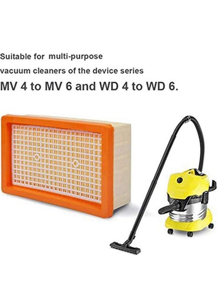 Karcher Mv4 Mv5 Mv6 Wd4 Wd5 Wd6 Elektrikli Süpürge 2.863-005.0 Hepa Filtre Yedek Parçaları (Yurt Dışından) fırsatları