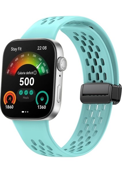Huawei Watch Fit3 Için Delikli Manyetik Toka Silikon Kayış (Yurt Dışından) fiyatları