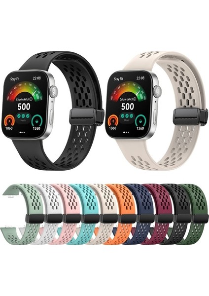 Huawei Watch Fit3 Için Delikli Manyetik Toka Silikon Kayış (Yurt Dışından) fırsatları