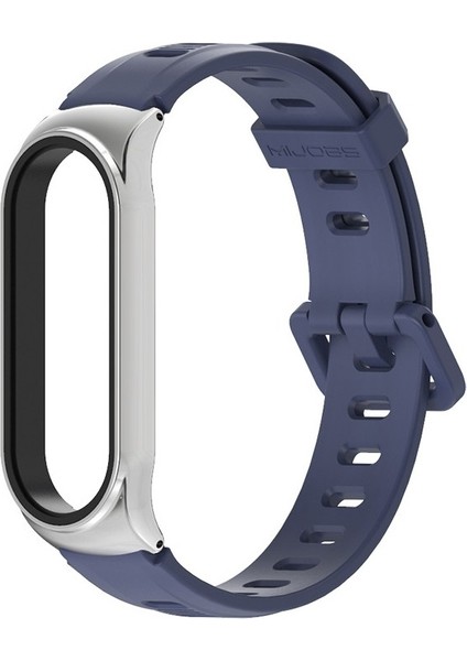 Xiaomi Mı Band Için 6/5/4/3 Silikon Kayış, Stil: Cs Case Siyah+Siyah (Yurt Dışından)