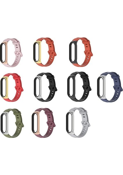 Xiaomi Mı Band Için 6/5/4/3 Silikon Kayış, Stil: Cs Case Siyah+Siyah (Yurt Dışından) fırsatları