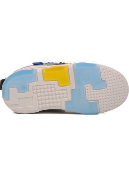 Siyah-Beyaz Hafif Çocuk Spor Ayakkabı Legos P