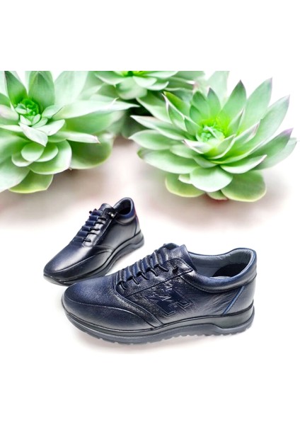 Erkek Deri Merdiven Model Lastikli Şeffaf Şerit Günlük Ayakkabı indirimleri