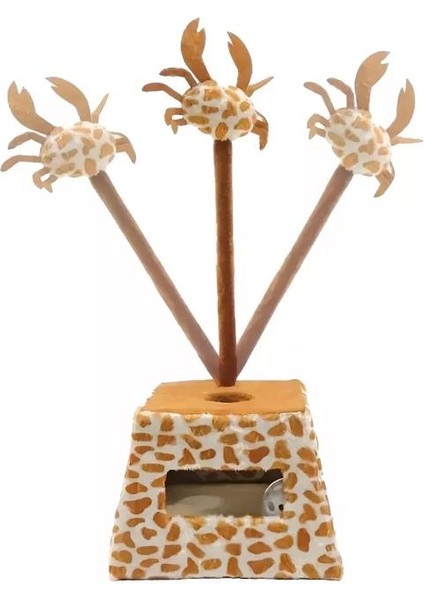 Leo İnteraktif Yaylı Kedi Oyun Standı 15x15x35 cm