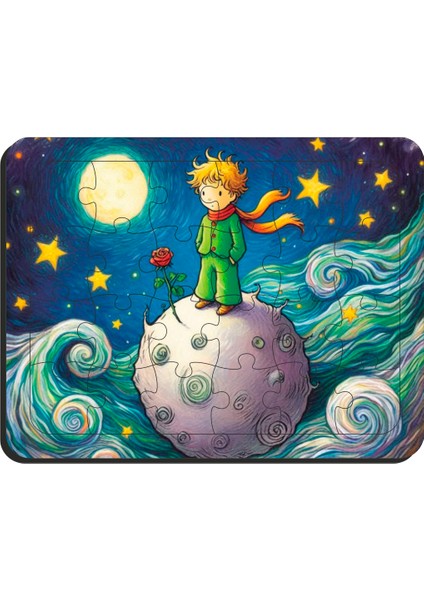 Çocuklar Için Eğitici & Öğretici Ahşap Puzzle Yapboz 2 Adet 24 Parça Ahşap Puzzle Yapboz