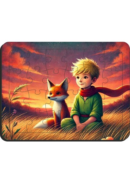 Çocuklar Için Eğitici & Öğretici Ahşap Puzzle Yapboz 2 Adet 24 Parça Ahşap Puzzle Yapboz