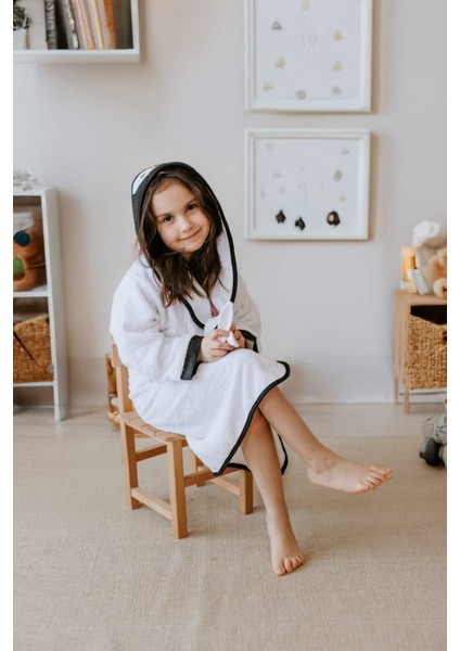 Çocuk Bornozu Penguen Desenli %100 Pamuklu fiyatları