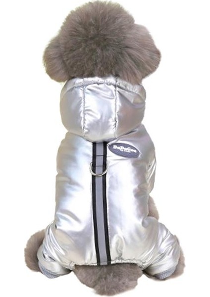 Bomber Ceket Köpek Kıyafeti Parlak Gri Xxl modelleri