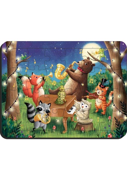 Ultra Basım Çocuklar Için Eğitici & Öğretici Ahşap Puzzle Yapboz 2 Adet 24 Parça Ahşap Puzzle Yapboz