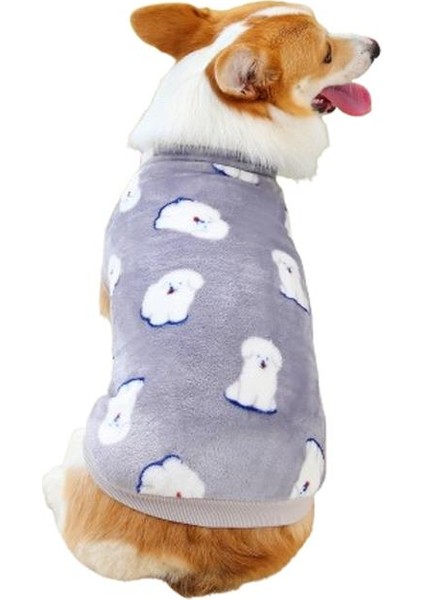 Puppy Desenli Köpek Kazağı Mor 2xl
