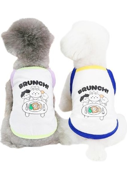 Bruch Desenli Köpek Kıyafeti Mor L