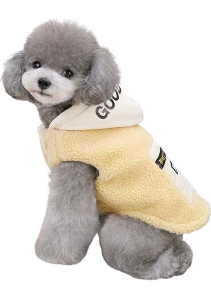 Kuzu Kürklü Köpek Kıyafeti Mavi Xl