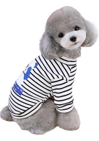 Panda Çizgili Köpek Kazağı Beyaz Xl modelleri