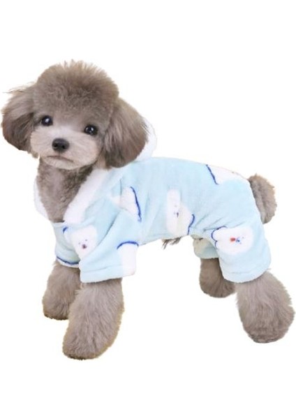 Puppy Desenli Polar Köpek Kıyafeti Pembe Xxl