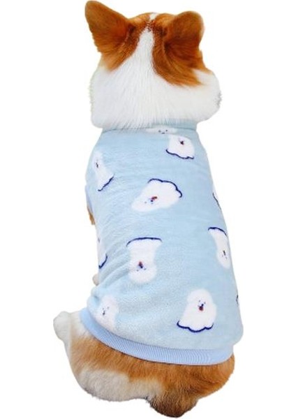 Puppy Desenli Köpek Kazağı Mavi M fiyatları