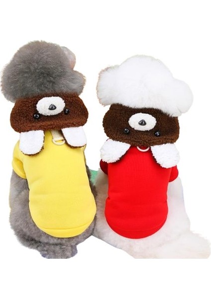 Boz Ayı Yakalı Kedi Köpek Kazağı Kırmızı Xxl fiyatları