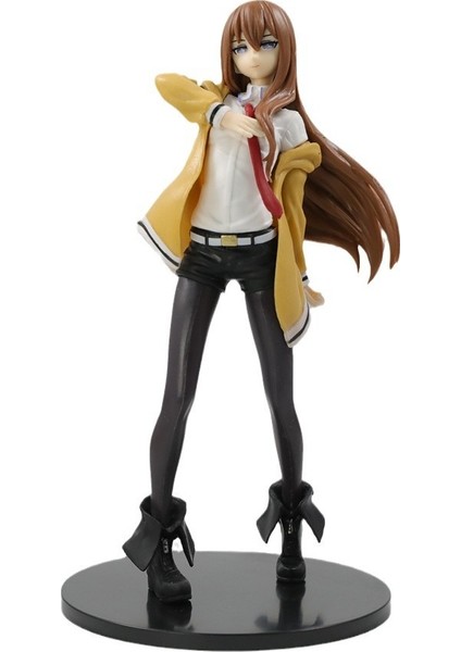 Yeni Steins;gate Makise Kurisu Asistan Güzel Kız Figürü Masaüstü Çantası Trend Oyun Süsü Modeli (Yurt Dışından)