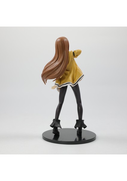 Yeni Steins;gate Makise Kurisu Asistan Güzel Kız Figürü Masaüstü Çantası Trend Oyun Süsü Modeli (Yurt Dışından)