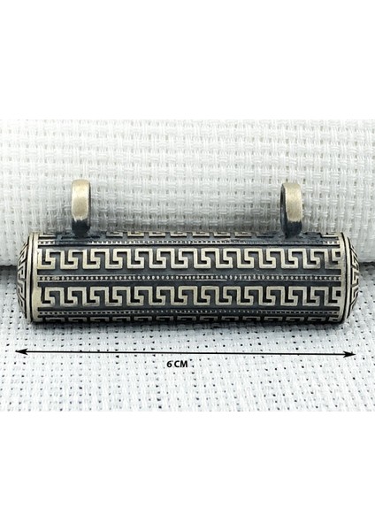 Büyük Boy 925 Ayar Gümüş Cevşen Muska Kabı Kolye