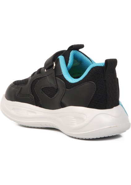 Siyah-Turkuaz Cırtlı Çocuk Spor Ayakkabı 1890 P fırsatları