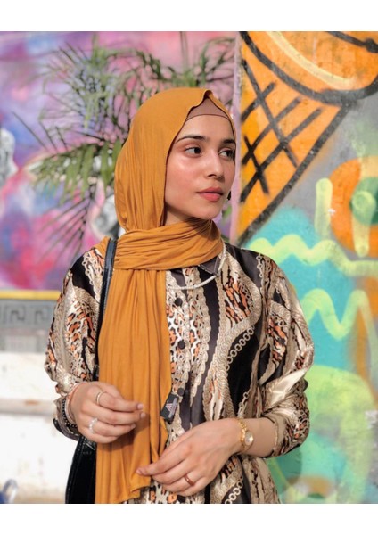 Yeni Moda Düz Renk Merserize Pamuklu Eşarp (Yurt Dışından)