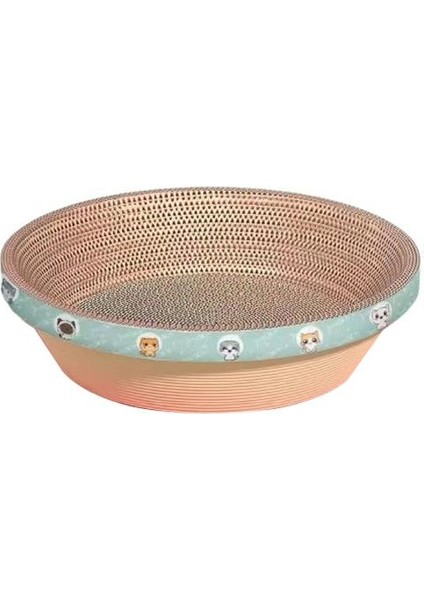 Extra Büyük Kase Şekilli Karton Kedi Tırmalama 50x9 cm
