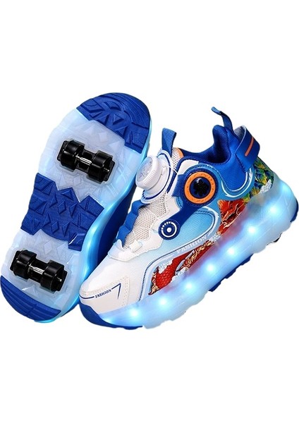 Dört Tekerlekli Rampage Mesh Çocuk Spor Paten Kasnağı Ayakkabı (Yurt Dışından)