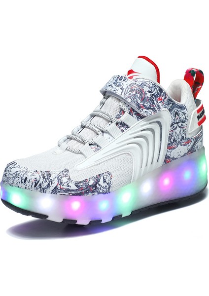 Erkek Kız Çift Tekerlekli Işık Öğrenci Paten Paten (Yurt Dışından)