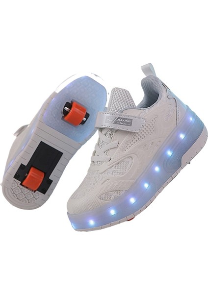 Erkek ve Kız Tekerlekli Paten Iki Tekerlekli Kaykay Ayakkabıları (Yurt Dışından)