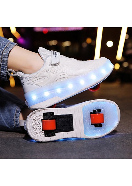 Erkek ve Kız Tekerlekli Paten Iki Tekerlekli Kaykay Ayakkabıları (Yurt Dışından) fiyatları