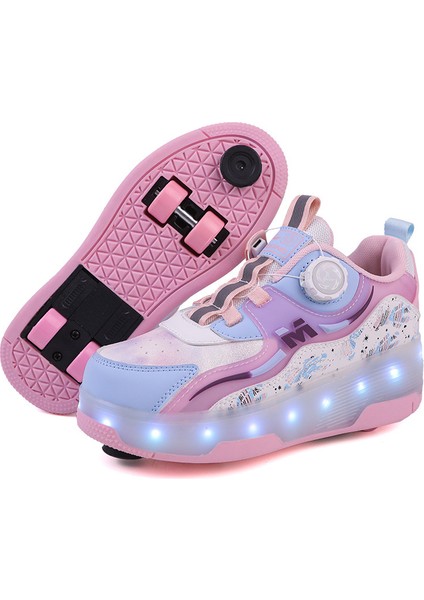 Çift Sıralı Dört Tekerlekli Kadın ve Erkek Kasnağı Ayakkabı (Yurt Dışından)