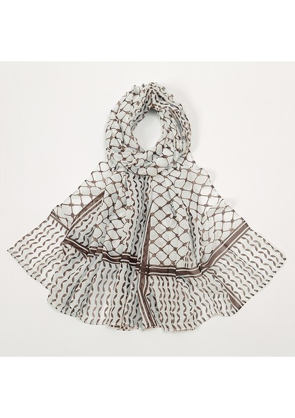 Yeni Baskılı Şifon Bandana (Yurt Dışından)