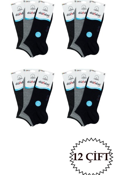 Kadın Penye Plus Patik 12'li Paket