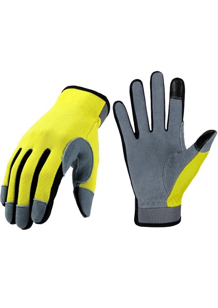 Sonbahar ve Kış Aşınmaya Dayanıklı Dokunmatik Ekran Bisiklet Eldivenleri (Yurt Dışından)