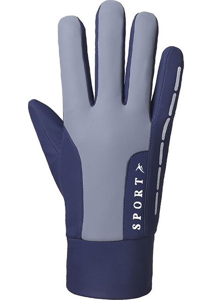 Erkek Sonbahar ve Kış Dokunmatik Ekran Artı Kadife Eldiven (Yurt Dışından)