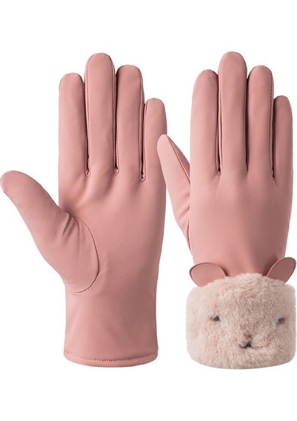 Kadife Soğuk Sürme Açık Dokunmatik Ekran Sıcak Eldiven Kadın Kış Pamuk Eldiven (Yurt Dışından) fırsatları