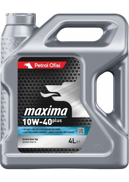 Maxıma 10W/40 Plus 4 Lt Üretim Yılı 2025